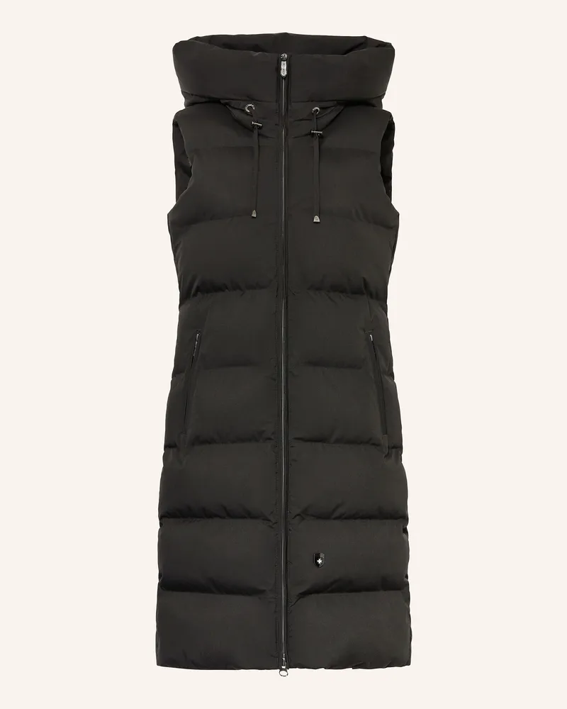 Wellensteyn Steppweste Goldmine Long Vest Mit Dupont™ Sorona®-Isolierung schwarz Schwarz