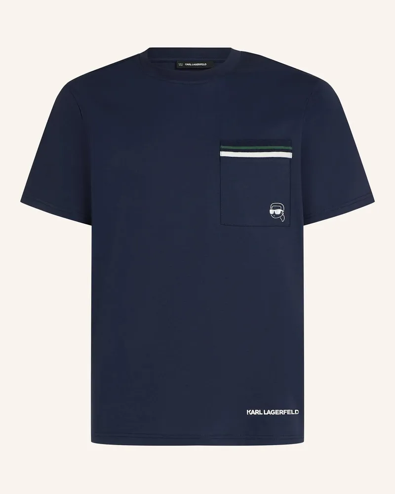Karl Lagerfeld T-Shirt blau Dunkelblau