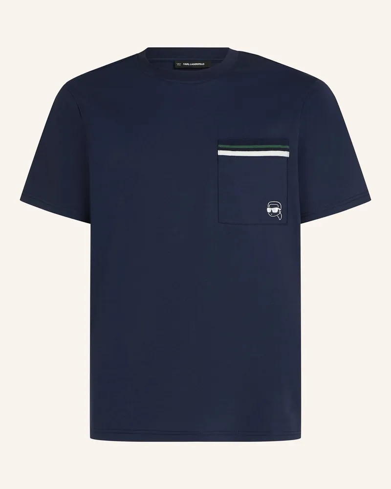 Karl Lagerfeld T-Shirt blau Dunkelblau