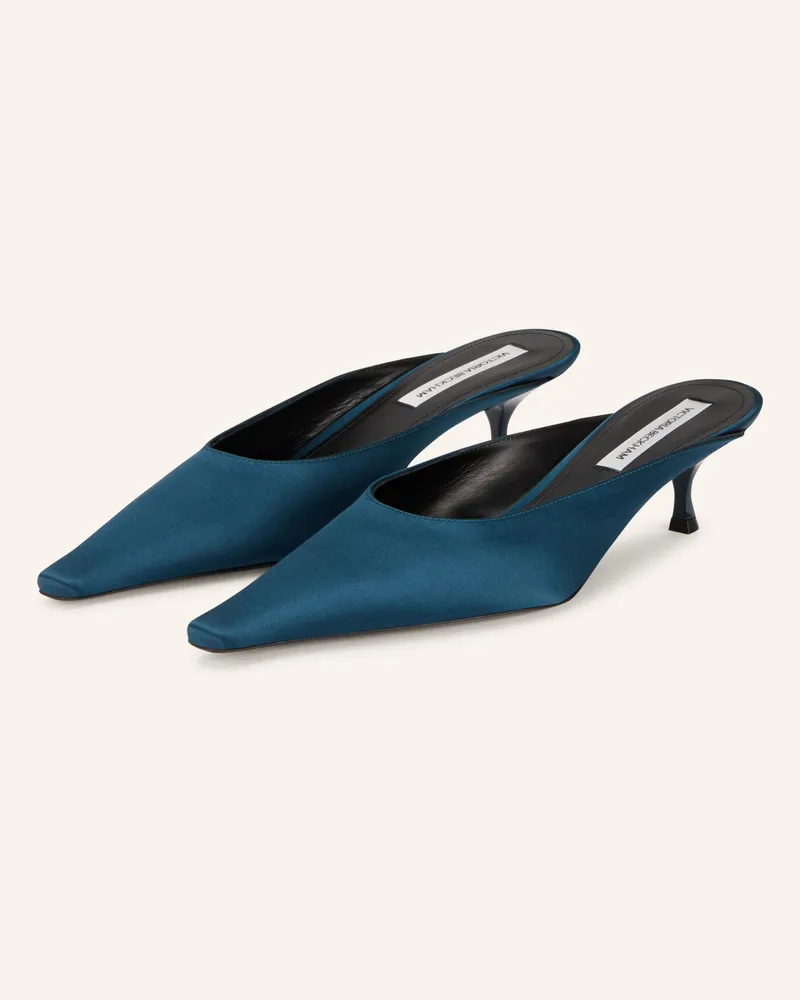 Victoria Beckham Mules blau Dunkelblau