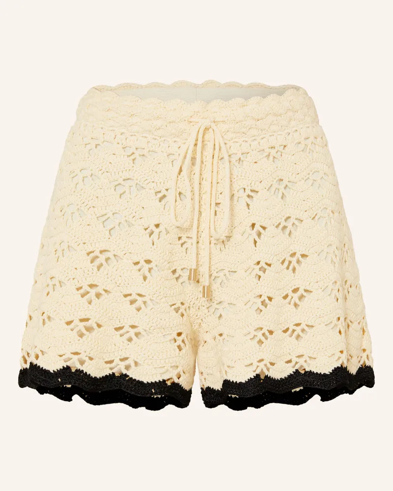 Zimmermann Häkelshorts Aster beige Creme