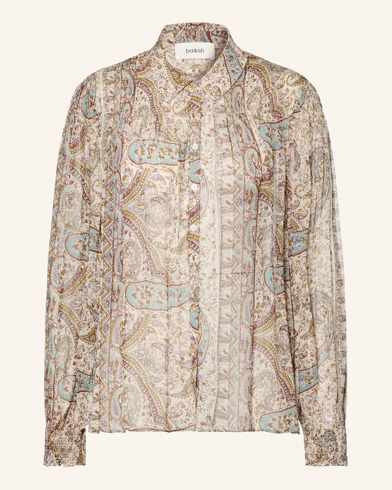 ba&sh Hemdbluse Cleo blau Creme