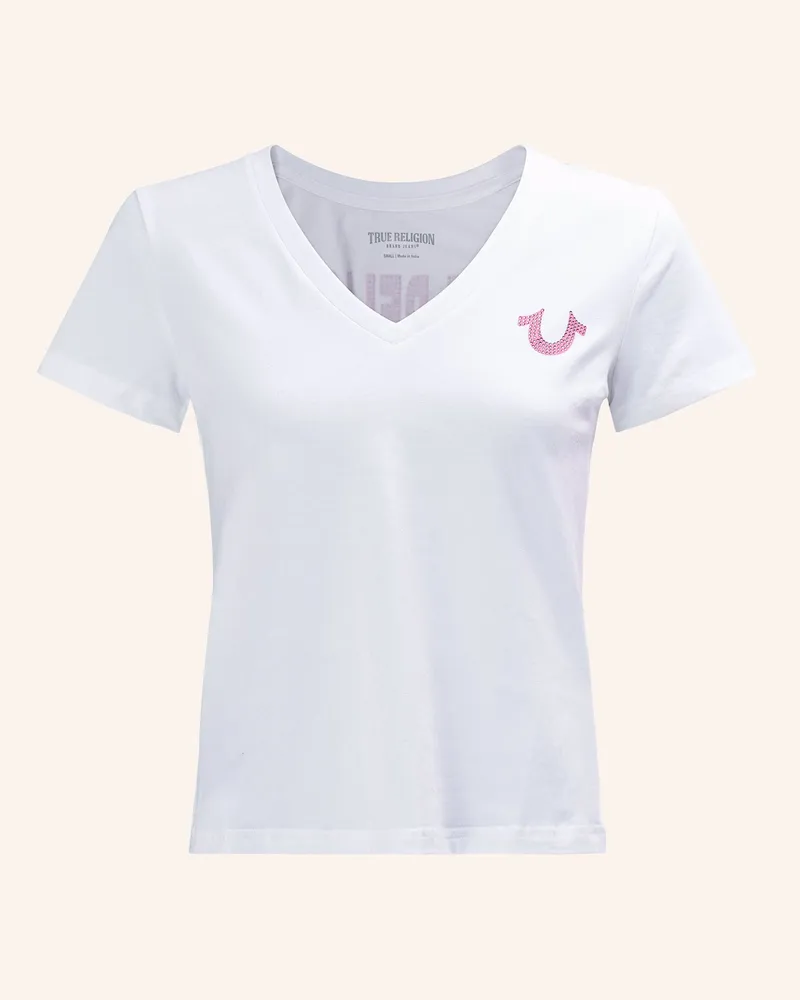 True Religion T-Shirt BUDDHA Weiss