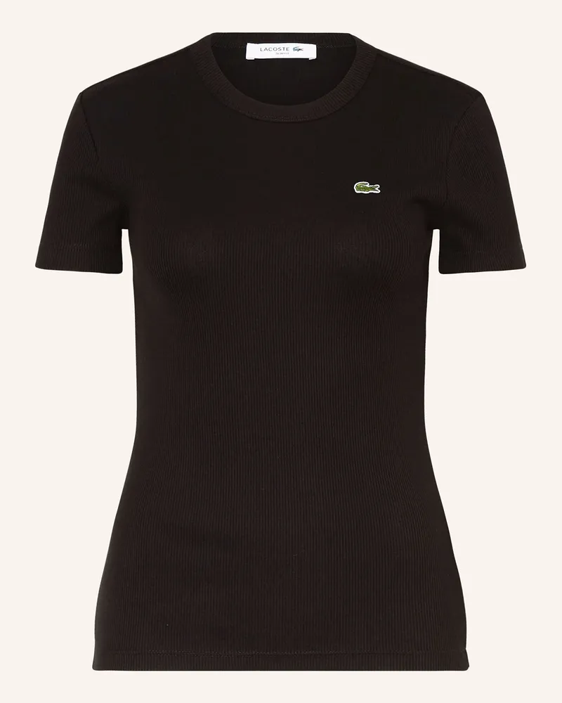 Lacoste T-Shirt schwarz Schwarz