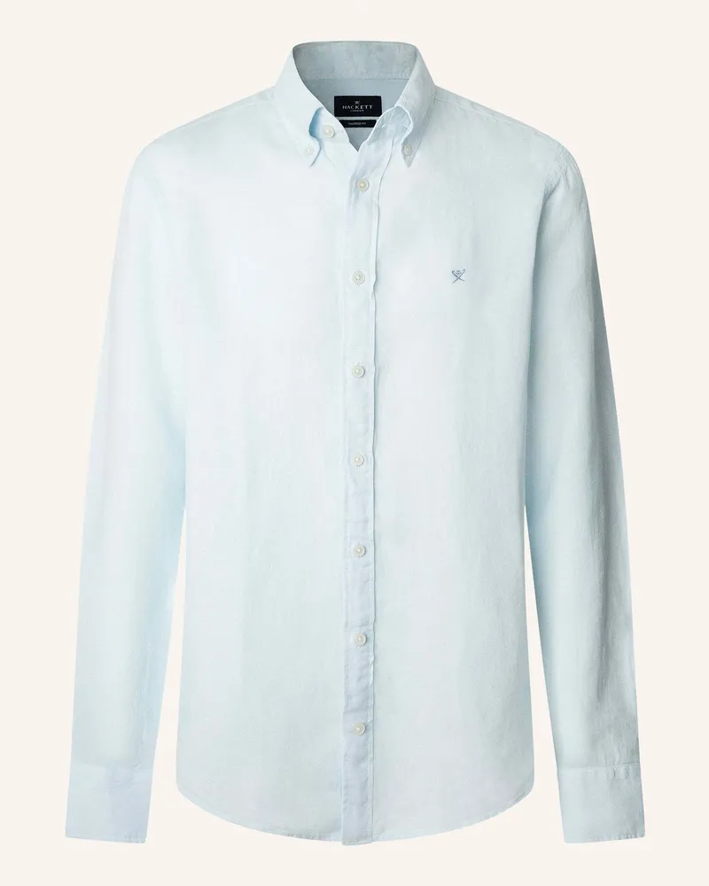 Hackett Freizeithemd ESS GMD LINEN BRPT Hellblau