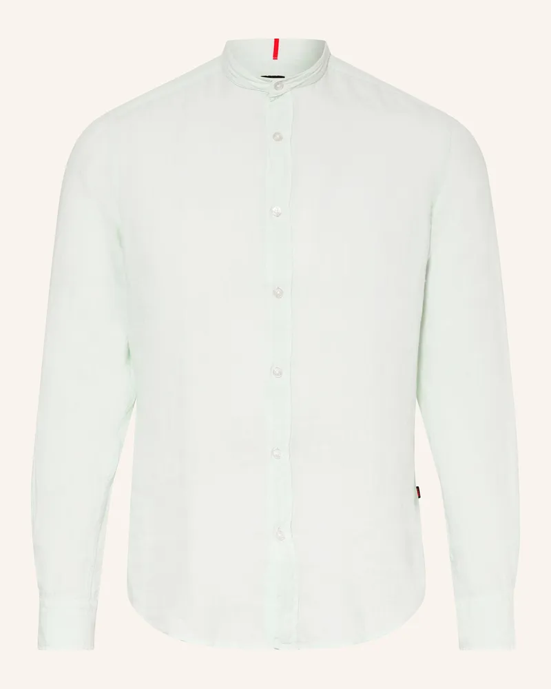 HUGO BOSS Leinenhemd RACE Regular Fit Mint