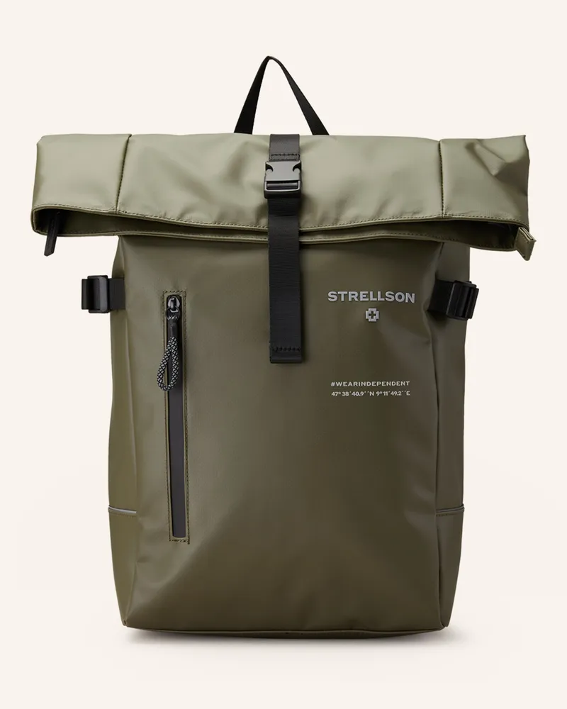 Strellson Rucksack STOCKWELL 2.0 EDDIE mit Laptop-Fach Oliv