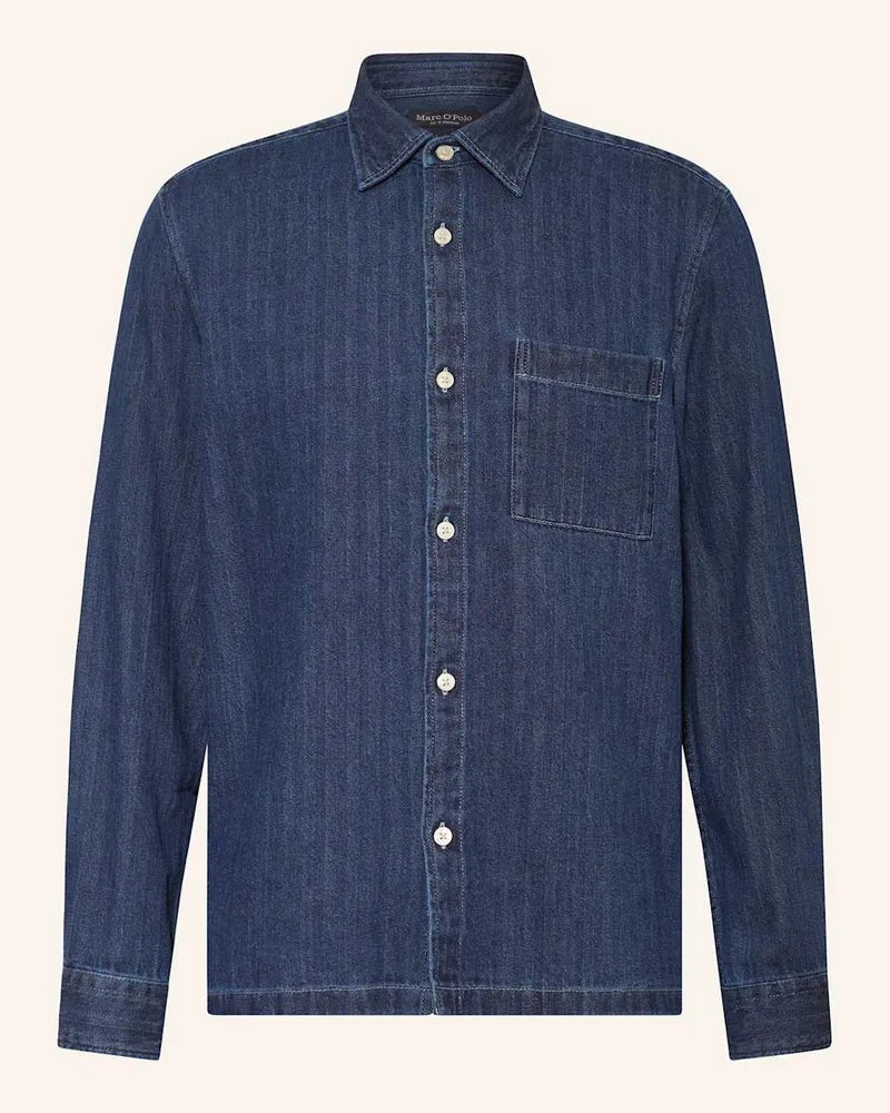 Marc O'Polo Jeanshemd Regular Fit Blau