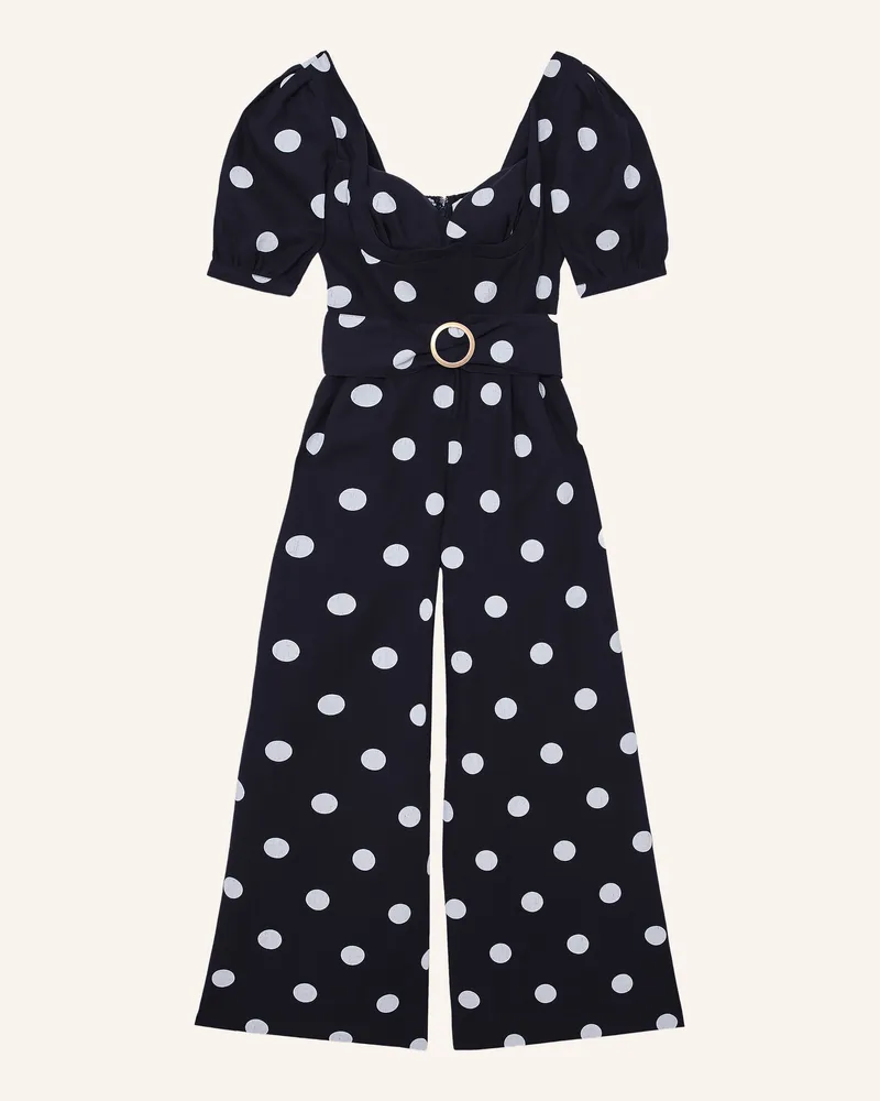 Reiss Jumpsuit BROOK aus Leinen Dunkelblau