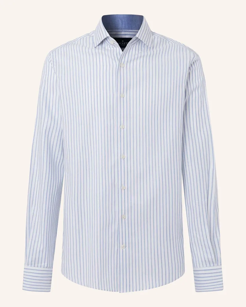 Hackett Freizeithemd Wide Stripe blau Hellblau