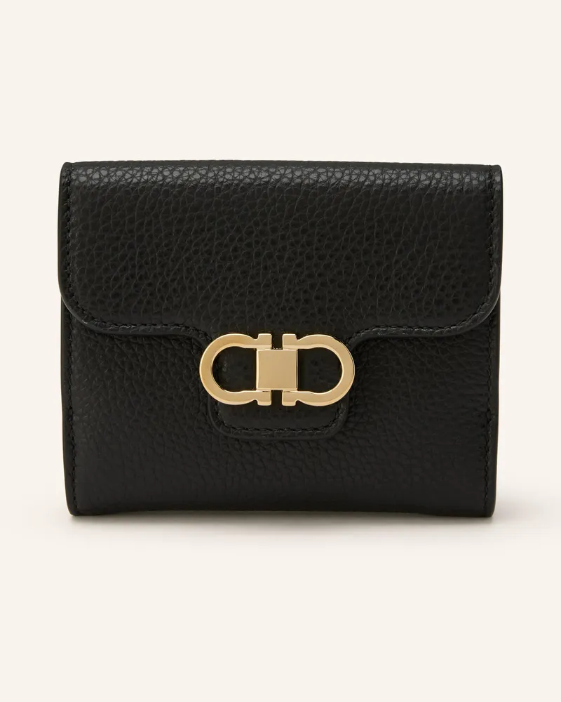 Ferragamo Geldbörse Gancio schwarz Schwarz