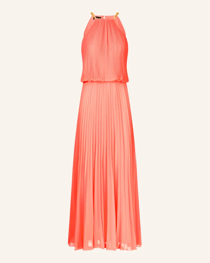 Apart Plisseekleid Hellrot