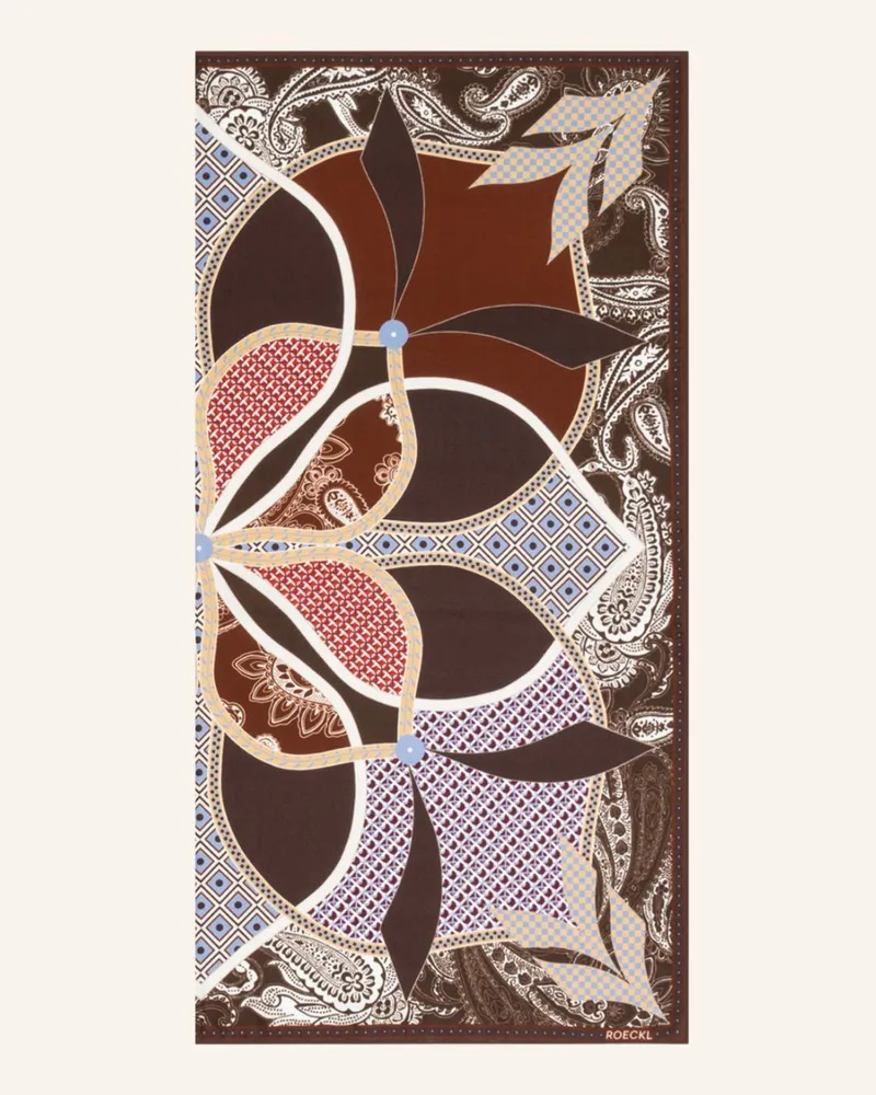 Roeckl Tücher Flower Mandala braun Braun