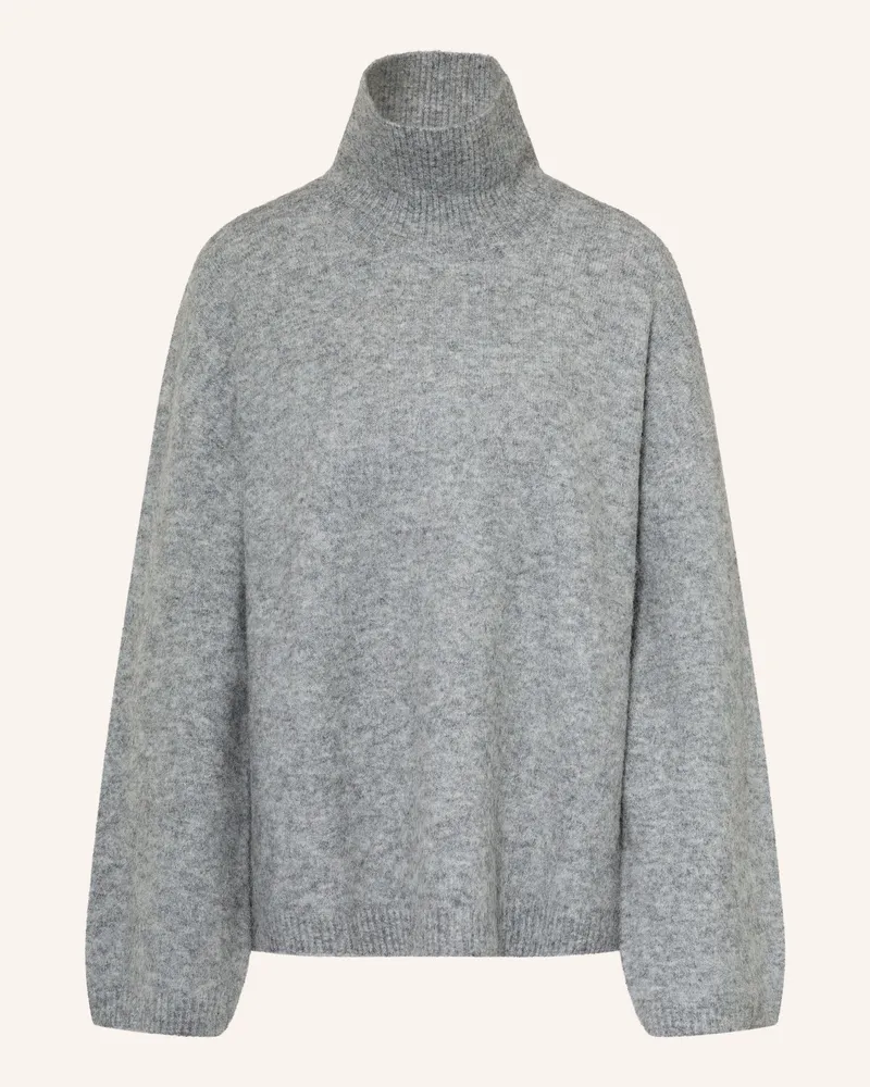Arket Rollkragenpullover Mit Alpaka grau Grau