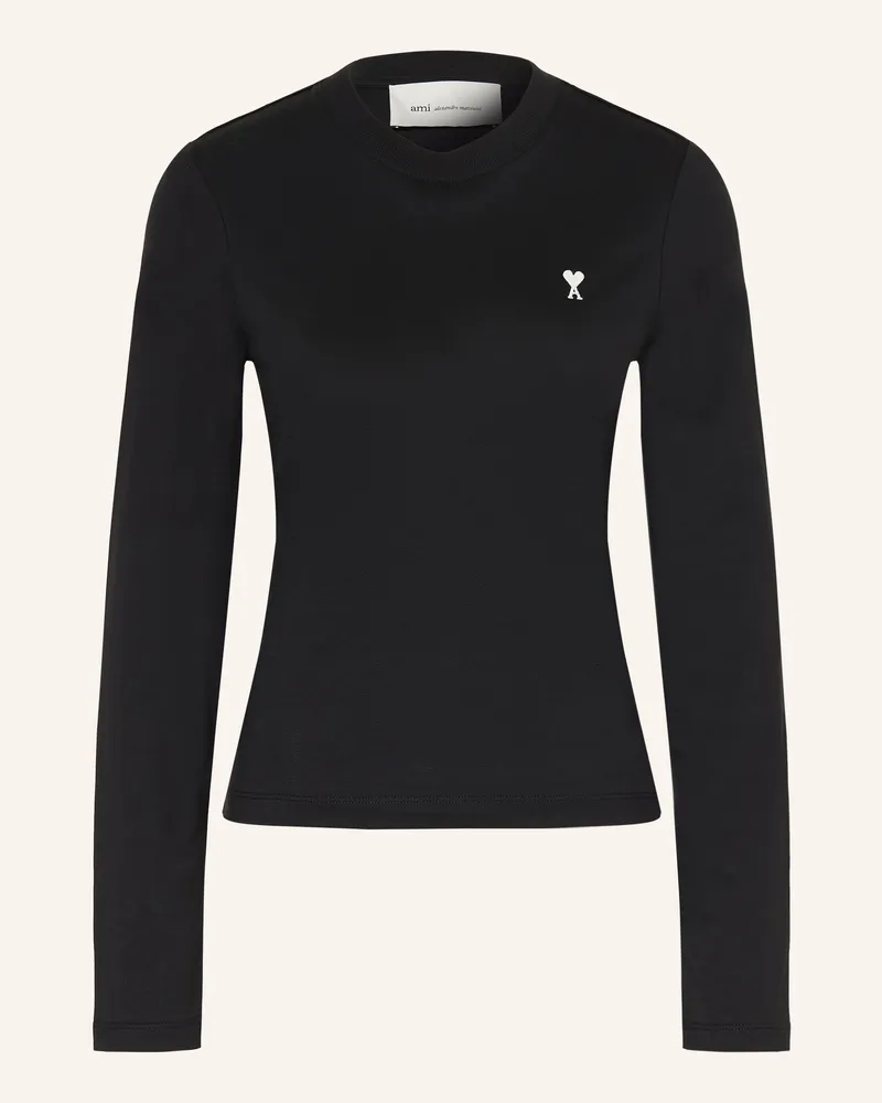 AMI Paris Longsleeve schwarz Schwarz