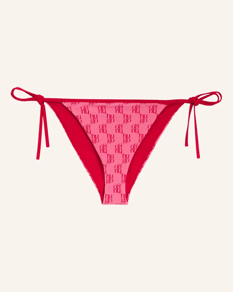 HUGO BOSS Bikini-Unterteil Monogram Side Tie Regular Fit pink Pink