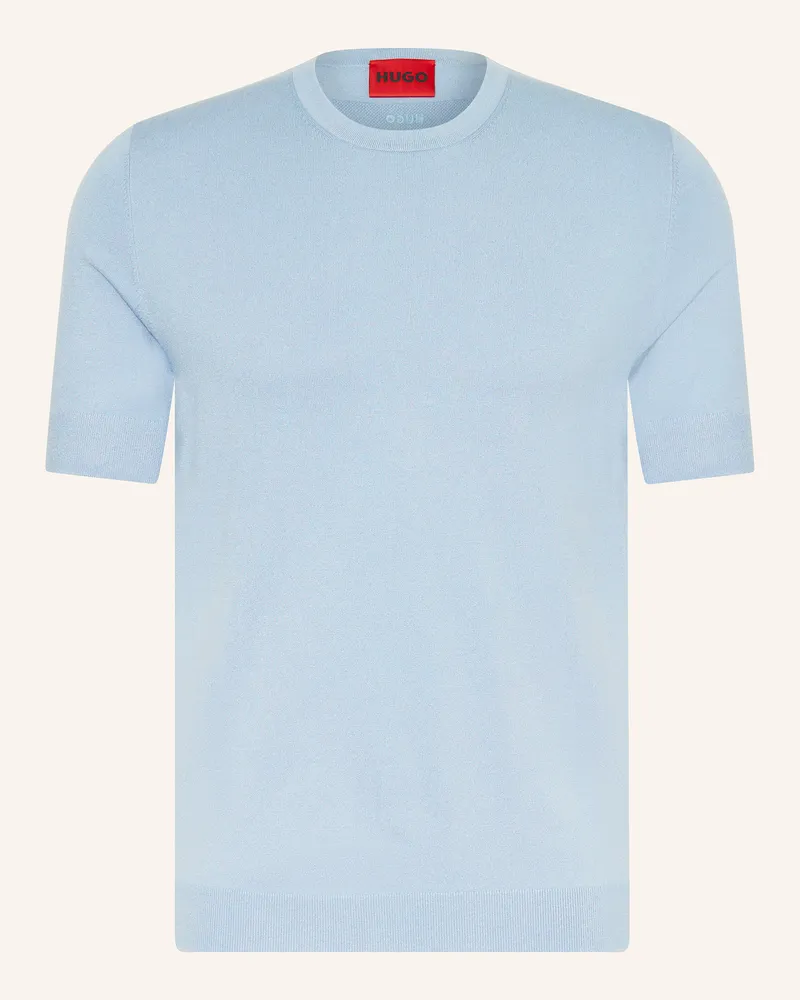 HUGO BOSS Strickshirt SAN CARL Hellblau