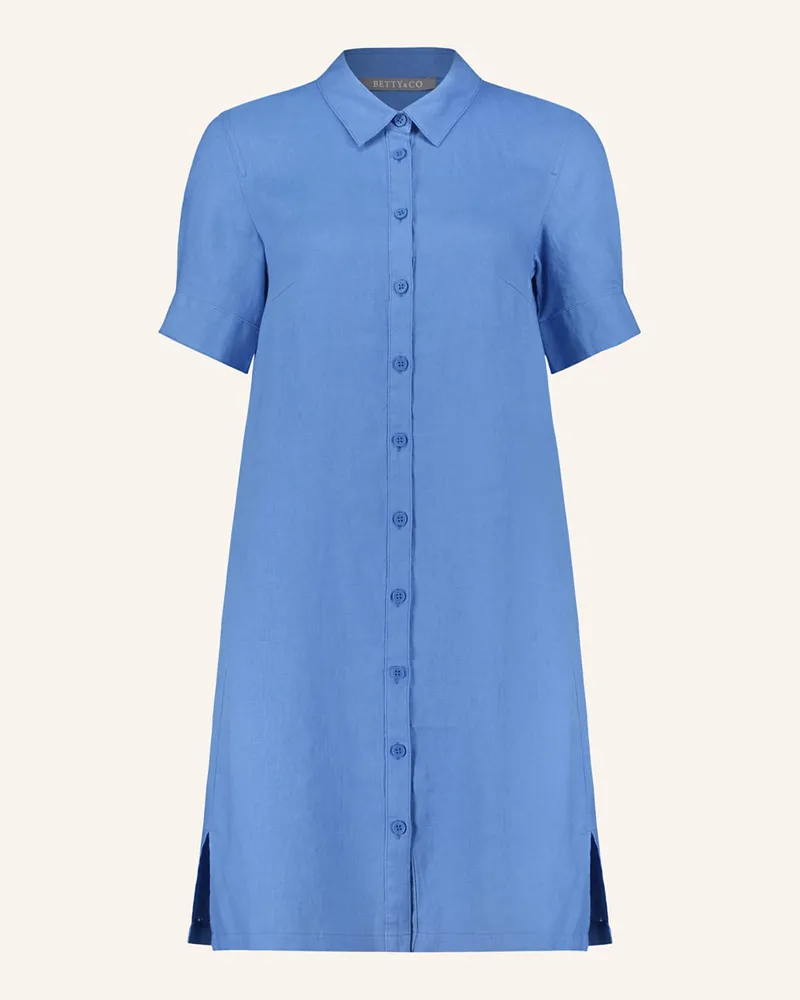 Betty Barclay Hemdblusenkleid aus Leinen Blau