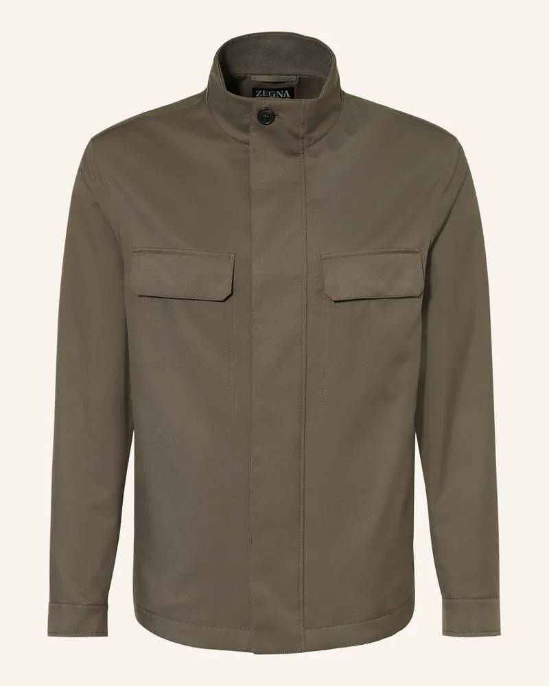 Ermenegildo Zegna Overjacket gruen Grau