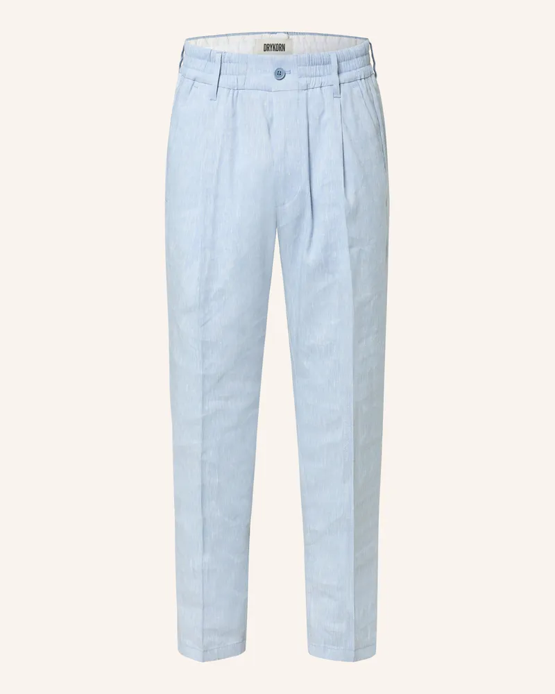 Drykorn Anzughose CHASY Extra Slim Fit mit Leinen Hellblau