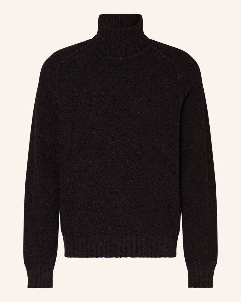 HUGO BOSS Rollkragenpullover San Rudi schwarz Schwarz
