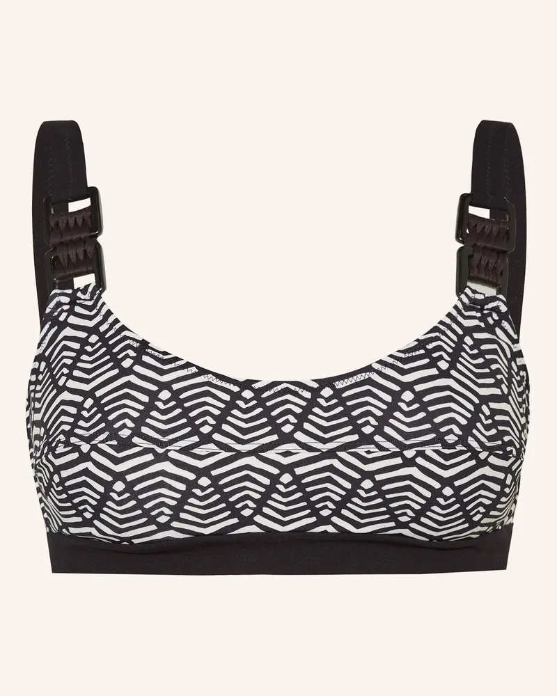 Lidea Bralette-Bikini-Top Dashed Pulse schwarz Schwarz