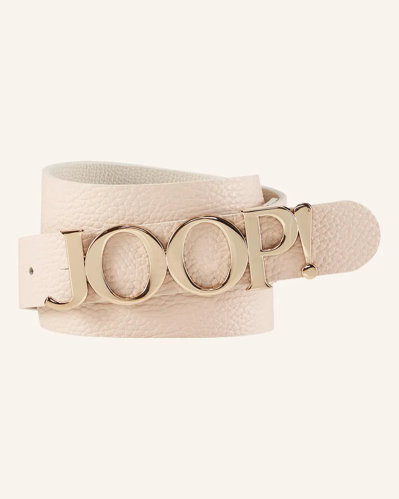 JOOP! Ledergürtel Creme