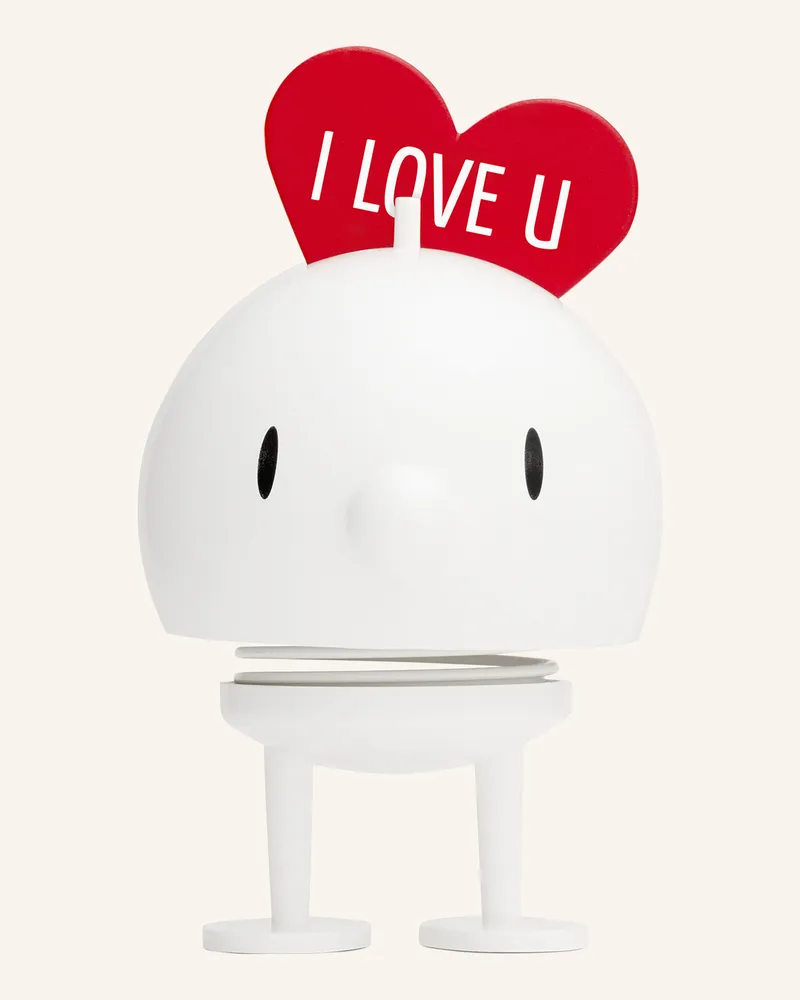 Hoptimist Dekofigur LOVE BUMBLE MEDIUM Weiss