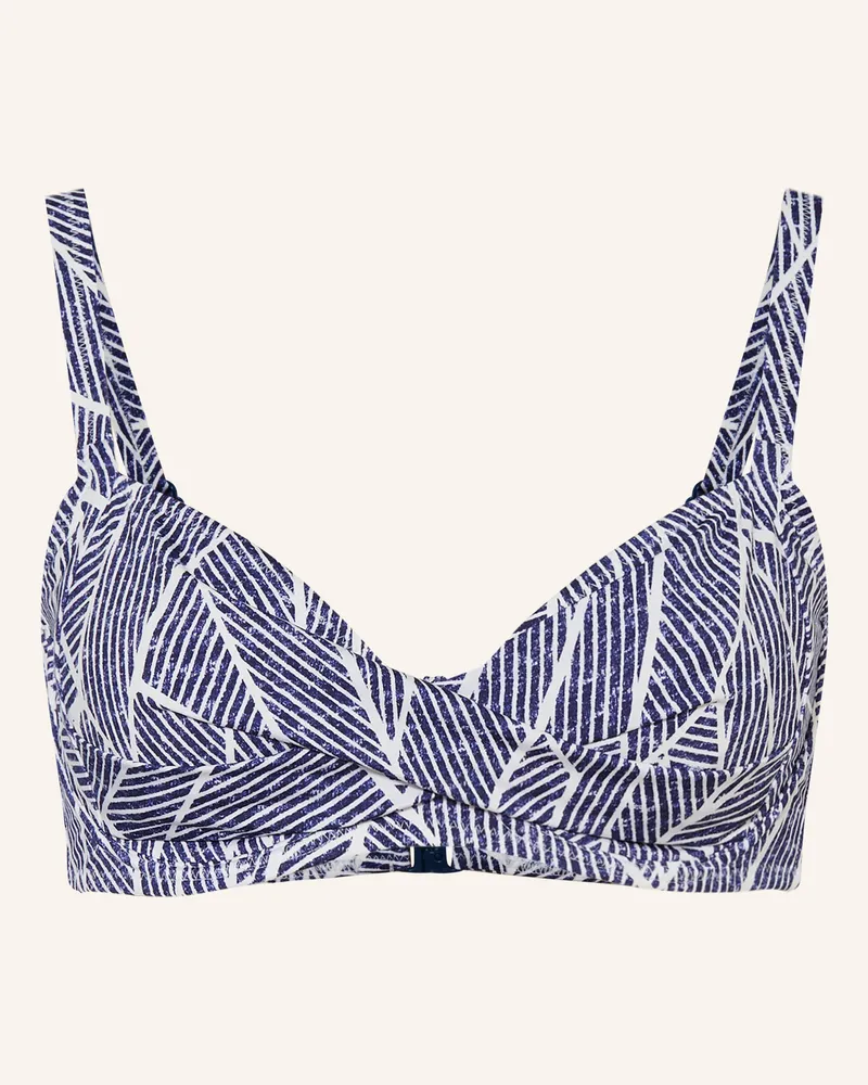 Lidea Bügel-Bikini-Top Indigo Grid blau Dunkelblau