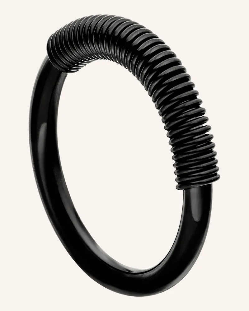 Liebeskind Ring  Aus  Edelstahl schwarz Schwarz