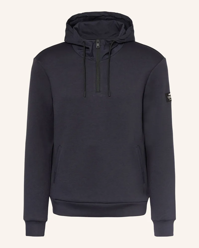 ECOALF Hoodie SURAT im Materialmix Dunkelblau