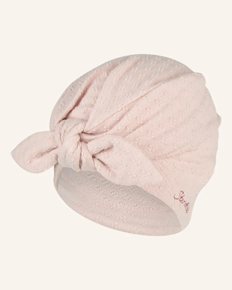 Sterntaler Knotenmütze Struktur pink Hellrosa