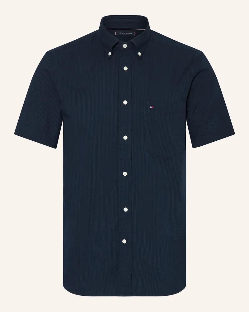 Tommy Hilfiger Kurzarm-Hemd Regular Fit Dunkelblau