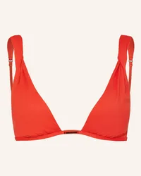 Calvin Klein Triangel-Bikini-Top CK STRUCTURED TWIST Rot