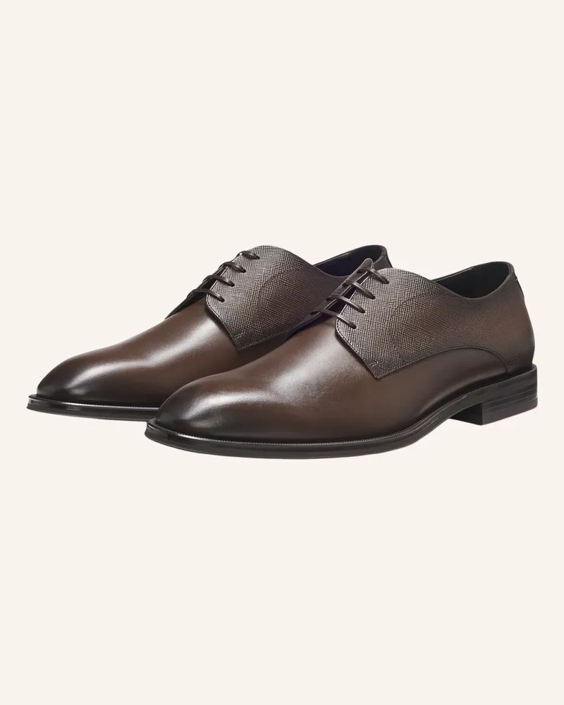 HUGO BOSS Business-Schnürschuh Derrek_Derb_Buprpt braun Dunkelbraun