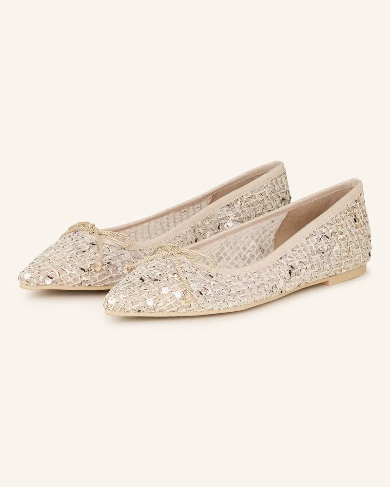 Pretty Ballerinas Ballerinas FREJA mit Pailletten Nude
