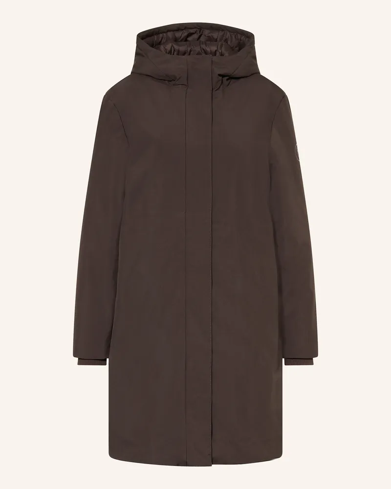 Knowledge Cotton Apparel Funktionsjacke Dunkelbraun