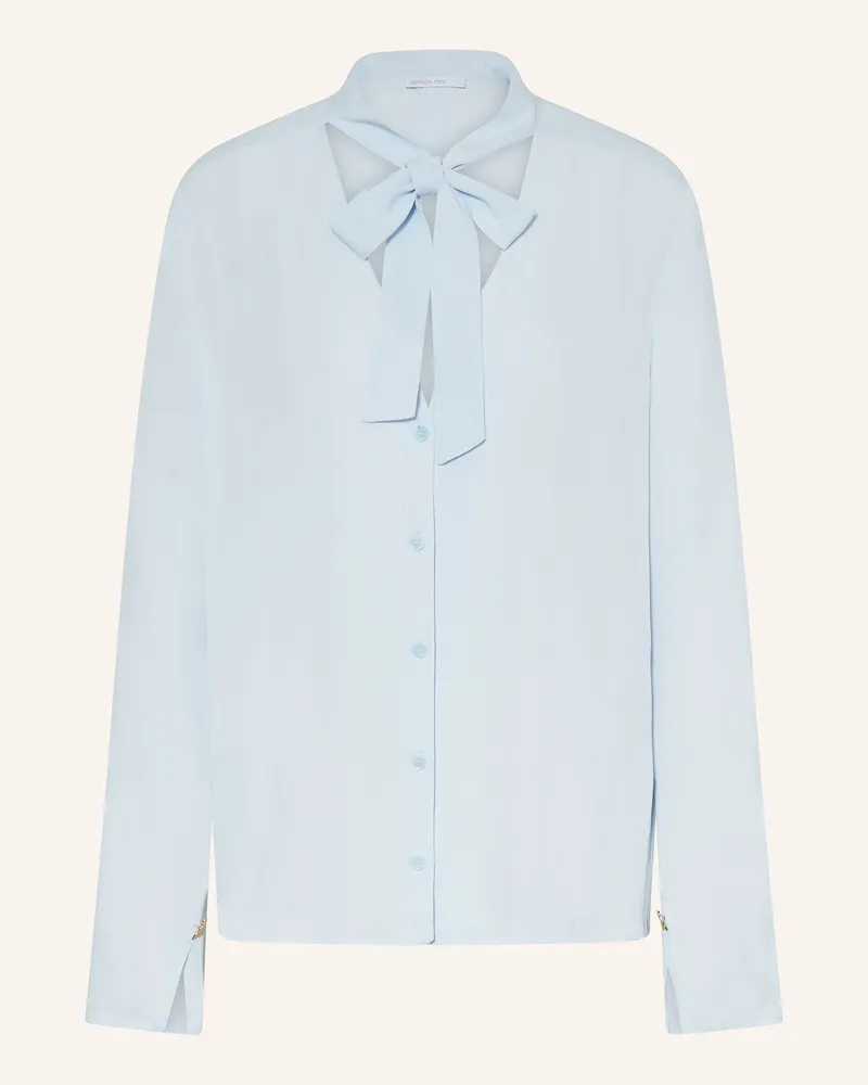 Patrizia Pepe Schluppenbluse blau Hellblau