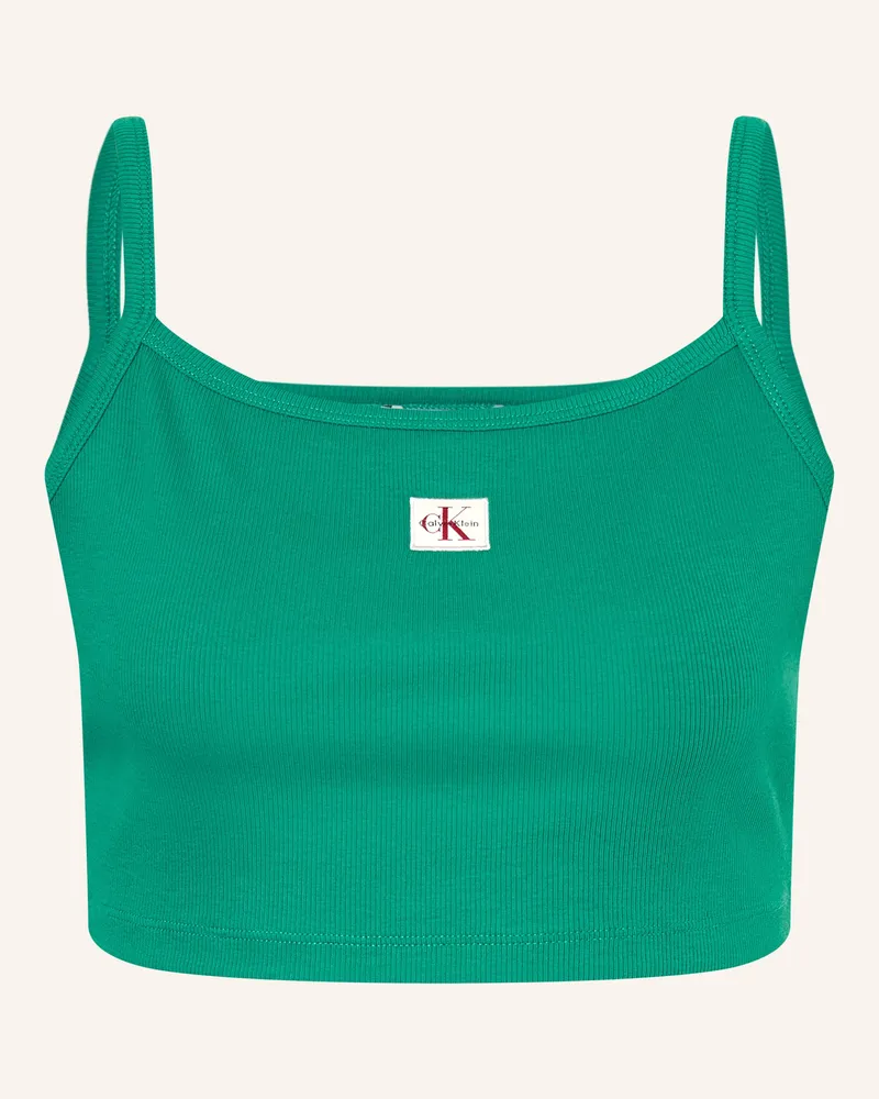 Calvin Klein Cropped-Top gruen Grün