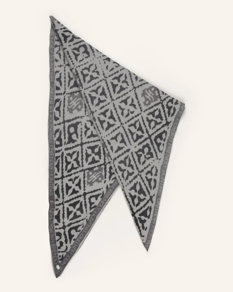 Friendly Hunting Dreieckstuch Aus Cashmere grau Grau