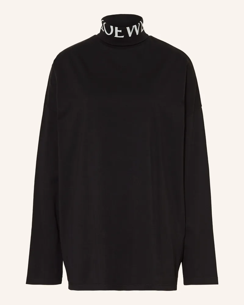 Loewe Rollkragenshirt Aus Jersey schwarz Schwarz