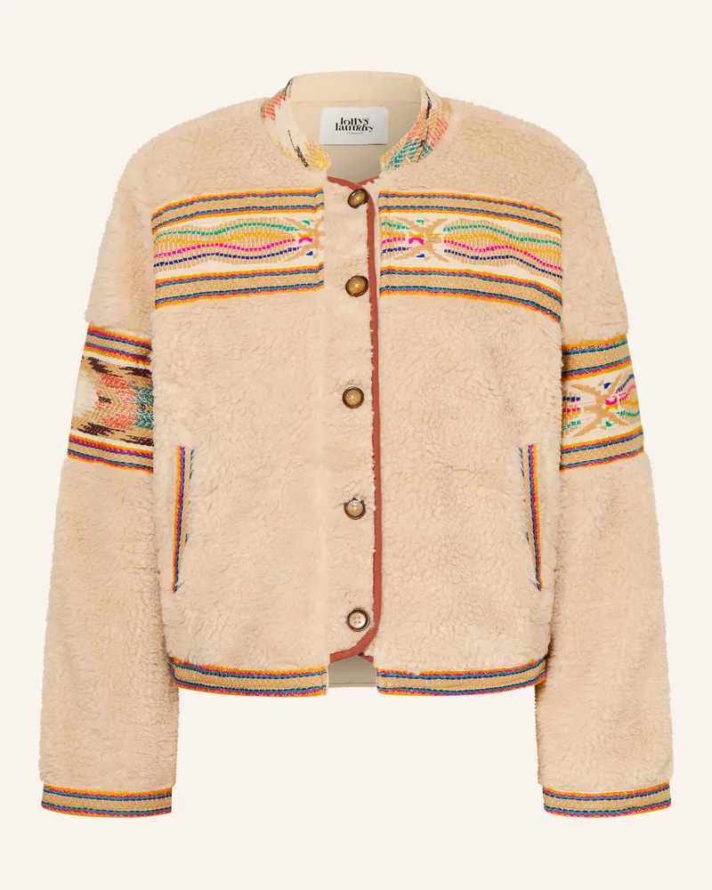 Lollys Laundry Teddyfell-Jacke SIRILL Hellbraun