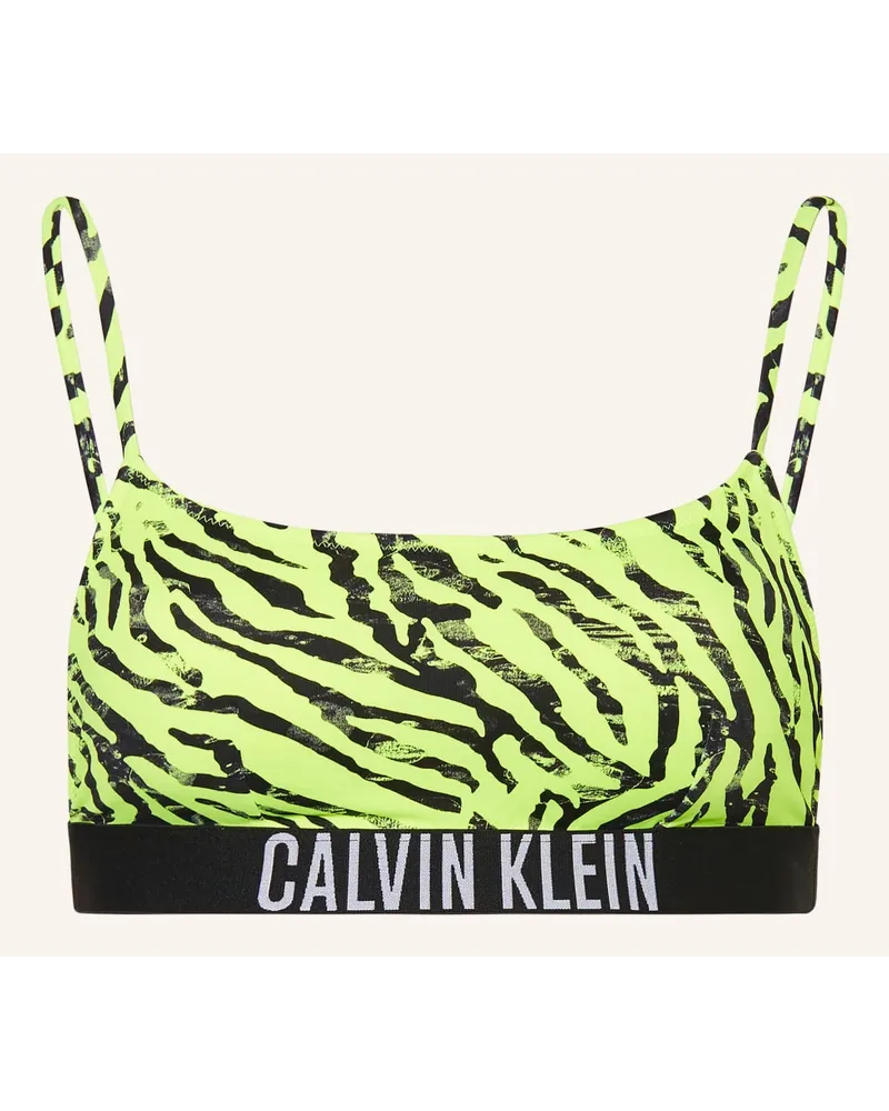 Calvin Klein Bralette-Bikini-Top Gelb