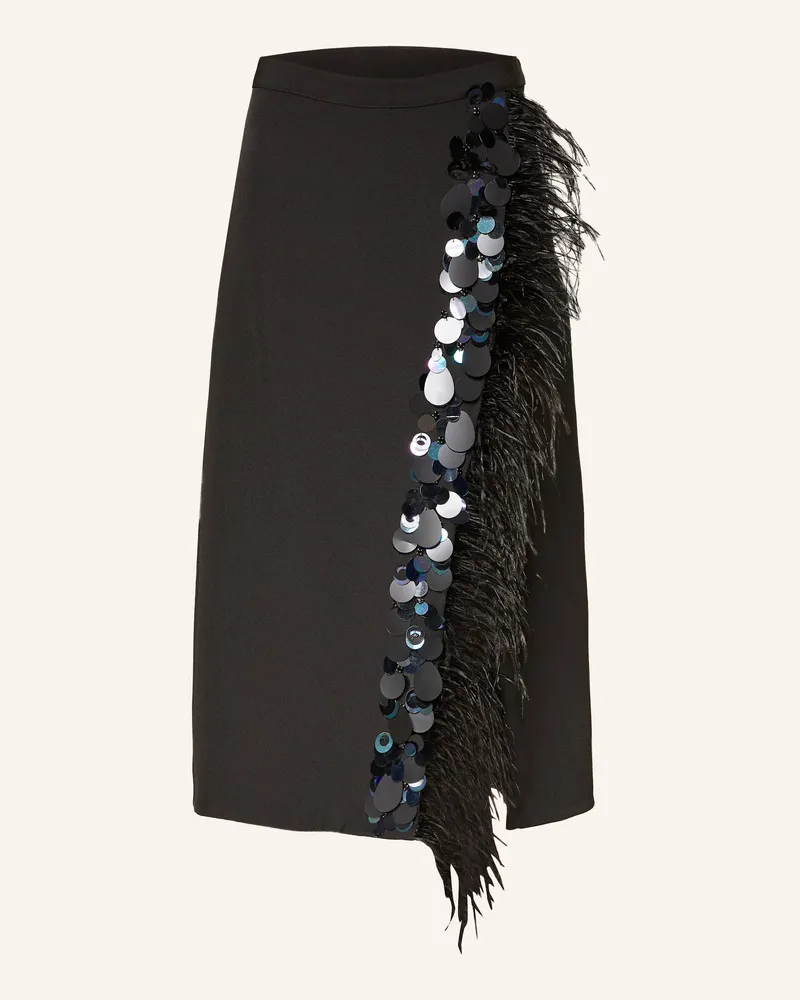 Essentiel Rock IVIL mit Pailletten Schwarz