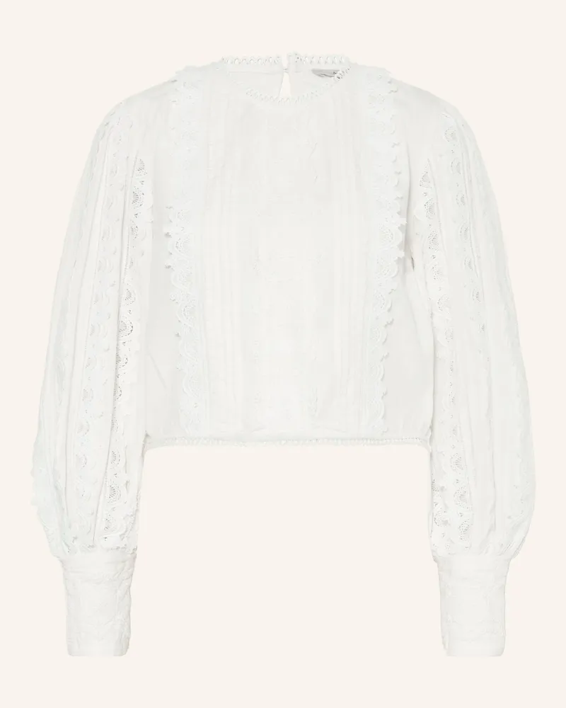 AllSaints Blusenshirt Hart Mit Spitze weiss Weiss