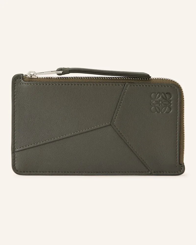 Loewe Kartenetui PUZZLE Dunkelgrün