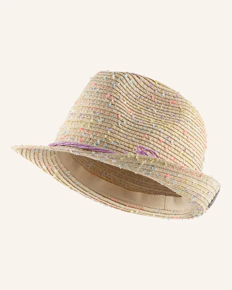 Sterntaler Strohhut bunt Beige