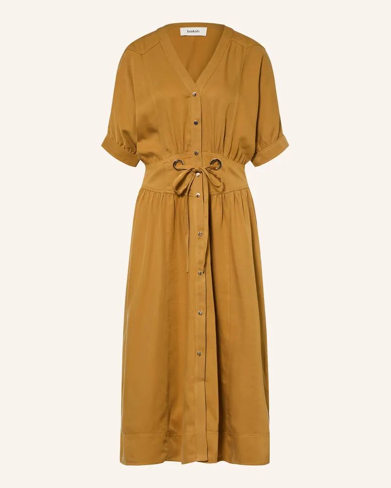 ba&sh Hemdblusenkleid Parisa gruen Khaki