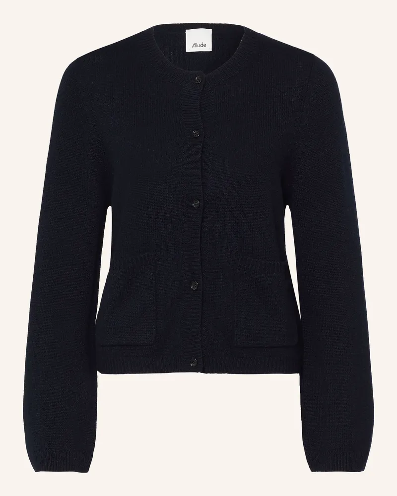 ALLUDE Strickjacke Aus Cashmere blau Dunkelblau