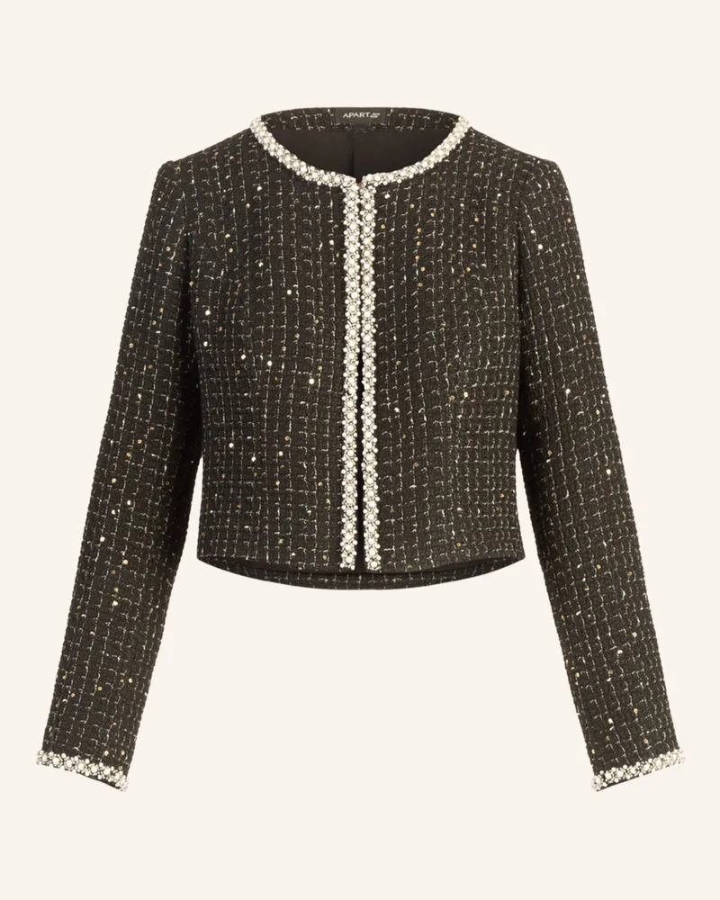 Apart Bouclé Bolero Schwarz
